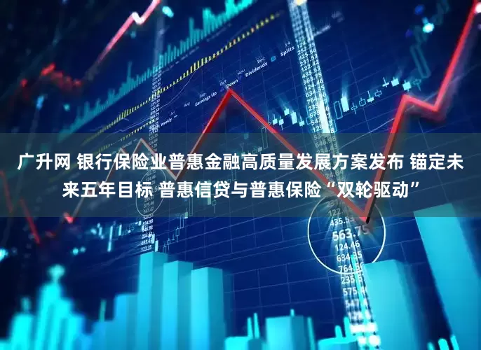 广升网 银行保险业普惠金融高质量发展方案发布 锚定未来五年目标 普惠信贷与普惠保险“双轮驱动”